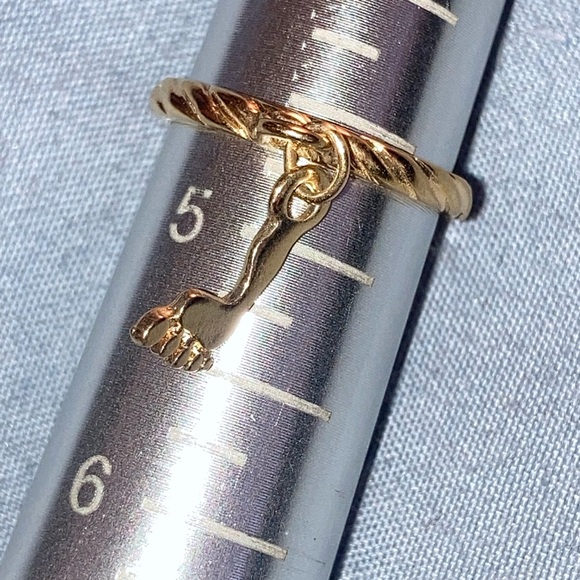 Gold  Charm Ring pick size and charm - Picture 9 of 16